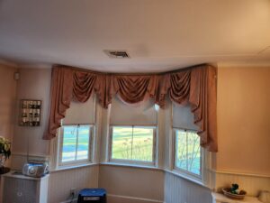 drapes hanging in front of a window