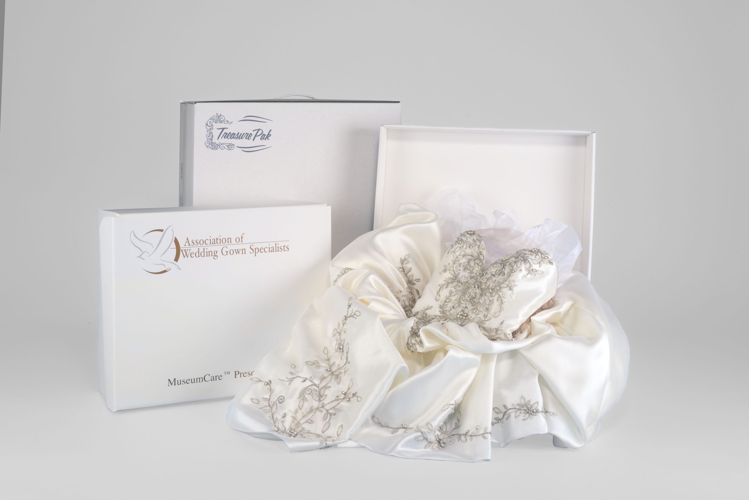 wedding gown preservation and cleaning box